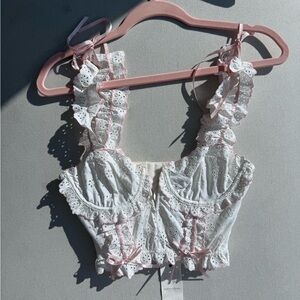 For Love and Lemons Lace Bustier Top